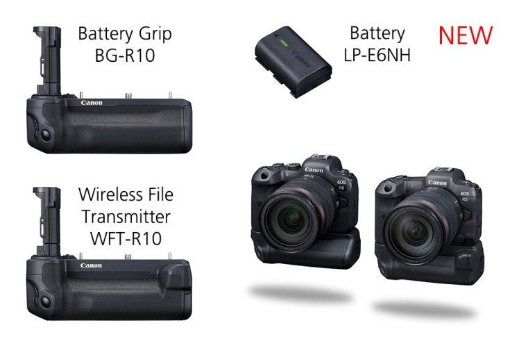 معرفی گریپ BG-R10 و فرستنده بدون سیم WFT-R10 برای دوربین های کانن EOS R5 و EOS R6